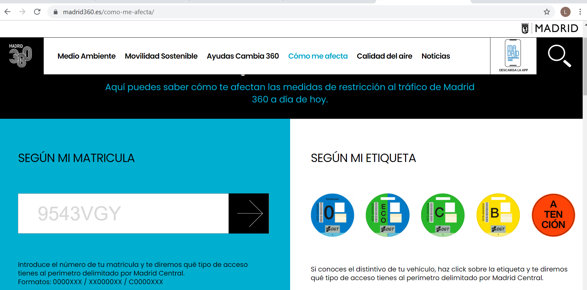P&aacute;gina web madrid360.es